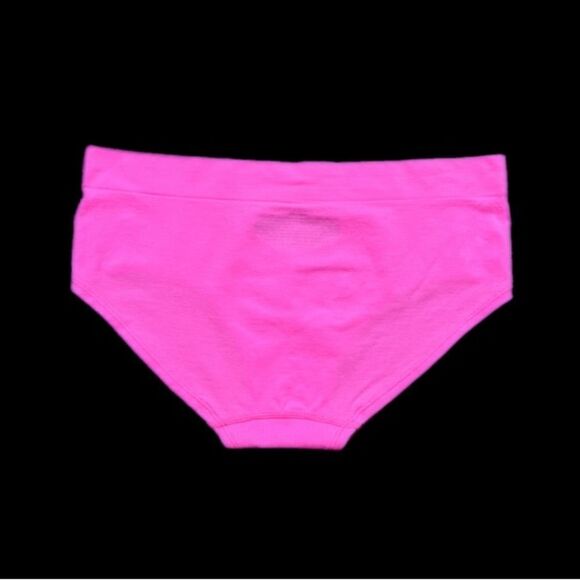 Victorias Secret Seamless Supersoft Hiphugger Hipster thick Panty Neon Pink L - Picture 3 of 3
